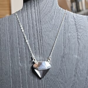 Elegant Quartz Silver plated Necklace